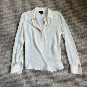Armani Cream Button Down Shirt Size EU42